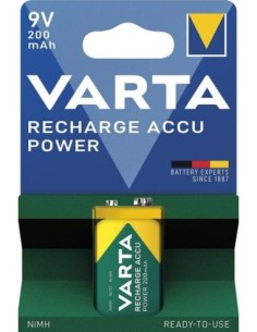 Batería recargable batería bloque eléctrico 9V 200mAh VARTA