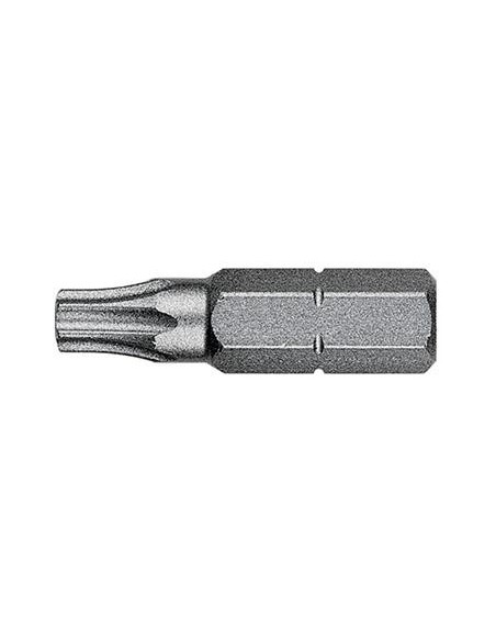 Punta c/ orificio 1/4 DIN3126C6,3 T15x25mm