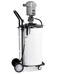 PAQUETE MÓVIL DE BOMBA NEUMÁTICA PUMPMASTER 35 - 60:1 PARA GRASA CON TAPA, BIDÓN 50 KG