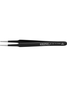 Pinza ESD redonda 120mm 2mm negro KNIPEX
