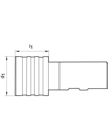 Portamachos de cambio rápido D1835BE M6-20 FORTIS