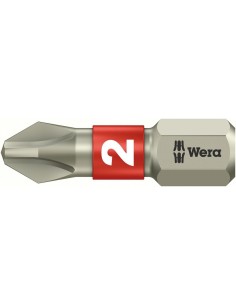 Punta inoxidable 1/4 DIN3126C6,3 PH2x25mm Wera