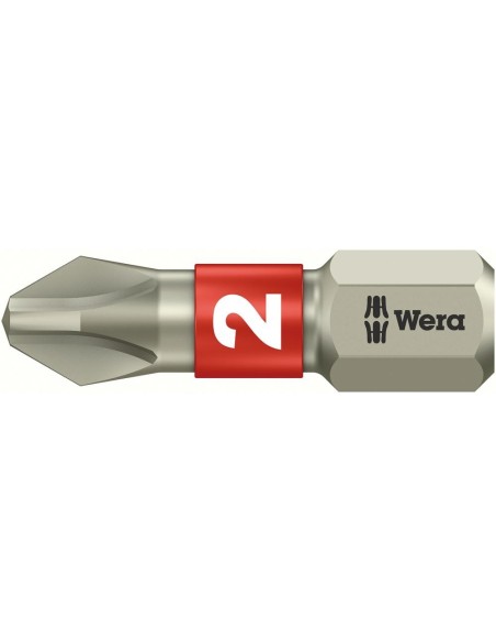 Punta inoxidable 1/4 DIN3126C6,3 PH2x25mm Wera