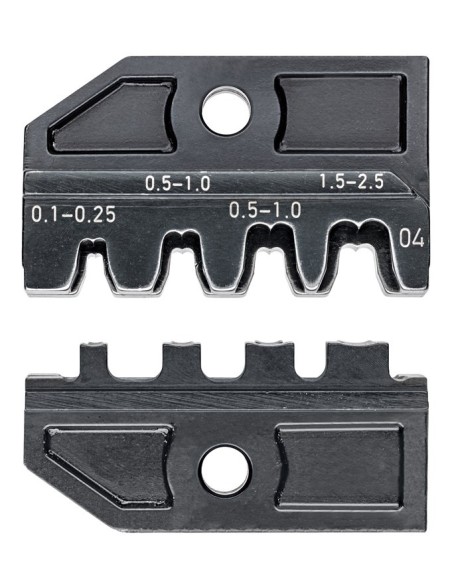 Mordaza intercambiable para conectores faston no aislados 2,8 + 4,8 mm KNIPEX 97 49 04