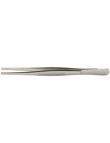 Pinza de precisión niquelada punta redonda 200mm