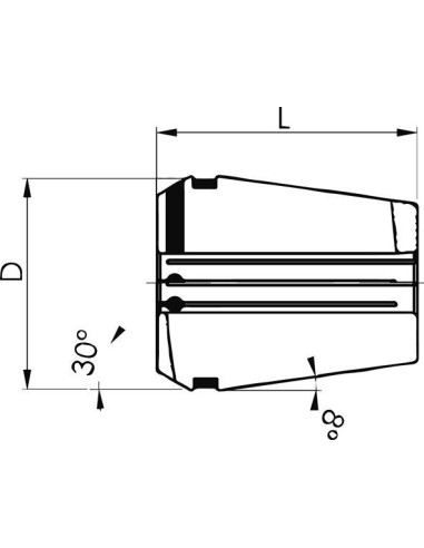 Pinza sujeción DIN6499B HPD16 8,0mm FAHRION