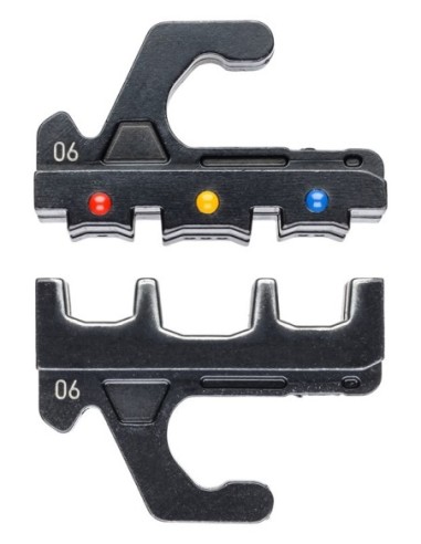 Mordaza intercambiable para terminales, conectores faston + conectores de enchufe aislados KNIPEX 97 39 06