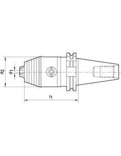 Portabrocas corto DIN69873 A R/L 2,5-16 SK40 WTE 2