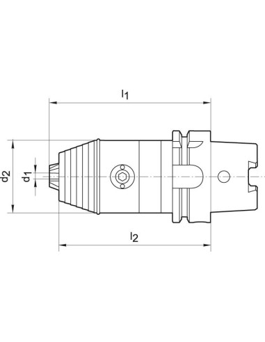 Portabrocas de precisión DIN69893A 0,5-13mm HSK-A 63 WTE