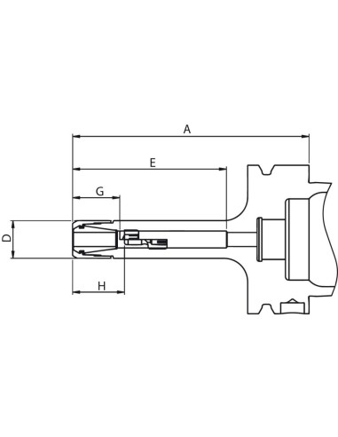 Portapinzas DIN69893A CP11M HSK-A 63-70 FAHRION