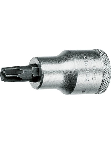 Llave de vaso con punta de atornillar 1/2 perforación T 45x55mm Gedore