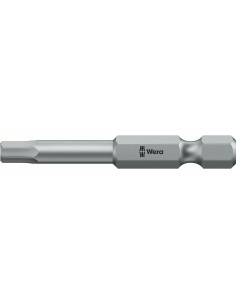 Punta dureza tenaz 1/4 DIN3126E6,3 hembra hex 3x50mm Wera