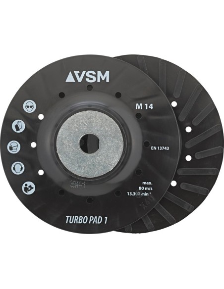 Plato de apoyo nervado M14 115mm VSM