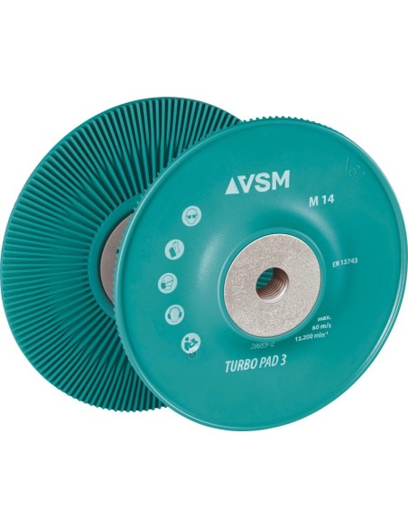 Plato apoyo TURBO PAD 3 M14 115mm VSM
