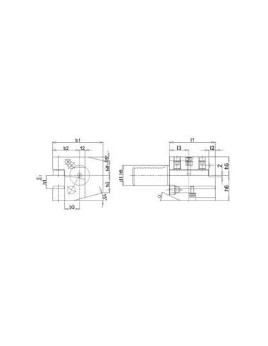 Portaherramientas VDI DIN69880 C2C3A-40x25x85