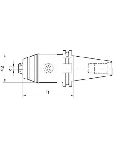 Portabrocas corto DIN69875 A R/L 2,5-16 SK50 WTE