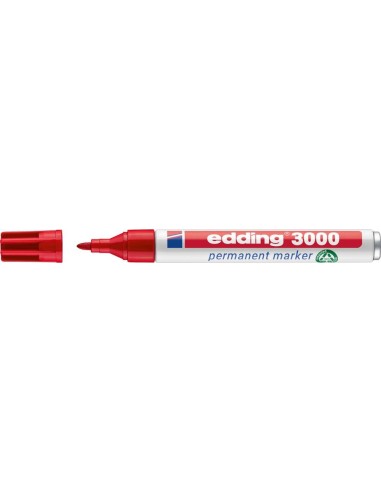 Rotulador permanente 3000roja edding