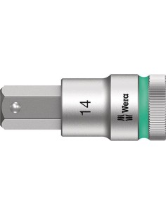 Punta para destornillador1/2 hembra hex con función retención 14x60mmWera
