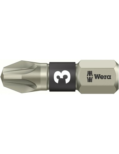 Punta inoxidable 1/4 DIN3126C6,3 PZ3x25mm Wera