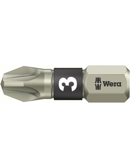 Punta inoxidable 1/4 DIN3126C6,3 PZ3x25mm Wera