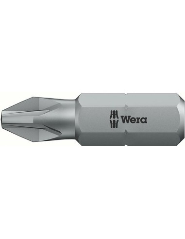 Punta dureza tenaz 1/4 DIN3126C6,3 PZ0x25mm Wera