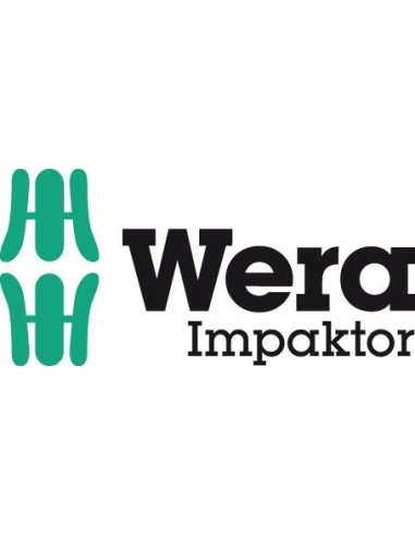 Punta Impaktor 1/4 DIN 3126 E6,3 hembra hexagonal 4x50mm Paquete 5 uds Wera