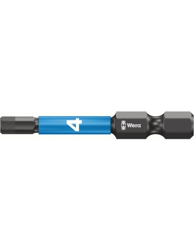 Punta Impaktor 1/4 DIN 3126 E6,3 hembra hexagonal 4x50mm Paquete 5 uds Wera