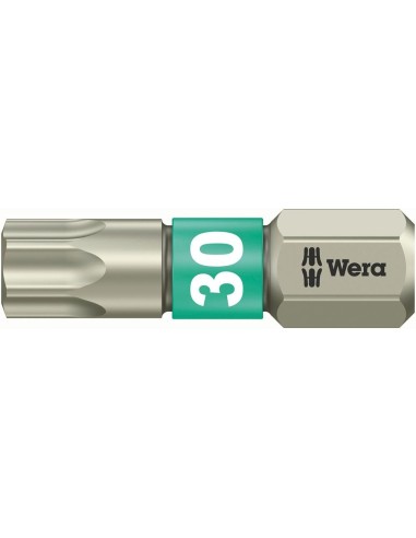 Punta inoxidable 1/4 DIN3126C6,3 T30x25mm Wera