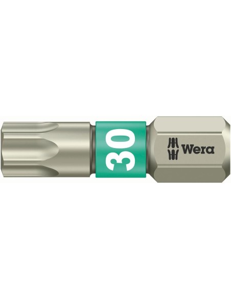 Punta inoxidable 1/4 DIN3126C6,3 T30x25mm Wera
