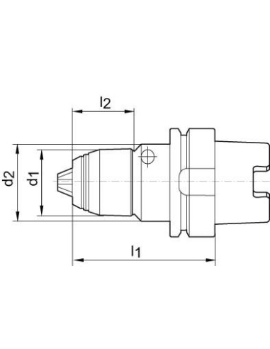 Portabrocas corto AKL DIN69893 1-16mm HSK63 ALBRECHT
