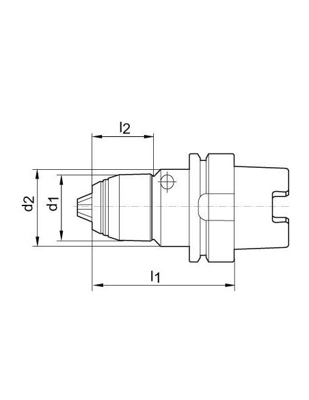 Portabrocas corto AKL DIN69893 1-16mm HSK63 ALBRECHT
