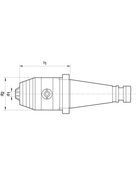Portabrocas corto DIN2080R/L 2,5-16 SK40 WTE