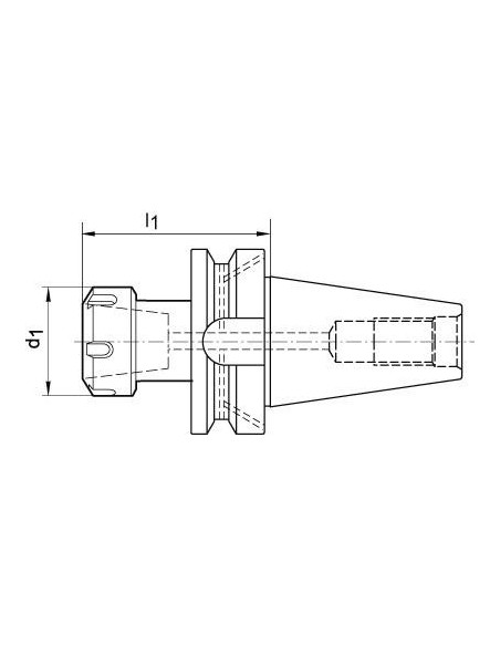 Portapinzas JISB6339ADB A160 BT40- ER32 FORTIS