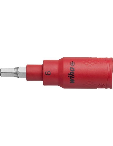 Punta para destornillador3/8 hembrahexagonal VDE 6x75mm Wiha