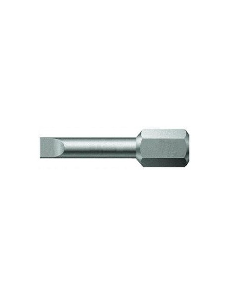Punta dureza tenaz 1/4 DIN3126C6,3 plano 6,5x1,2x25mm