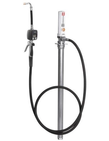 PAQUETE ESTACIONARIO DE BOMBA NEUMÁTICA PUMPMASTER 2 - 1:1 PARA ACEITE CON PISTOLA CONTADORA, BIDÓN 205 L