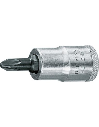 Llave de vaso con punta de atornillar 1/2 PH4x60mm Gedore