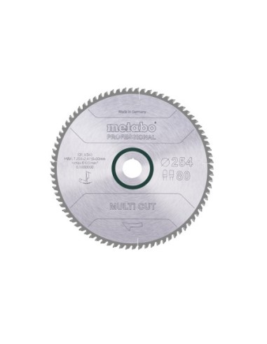 HOJA DE SIERRA 254x30 METABO 628093000 multi cut - professional D80 DP/DT, 5°