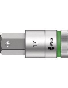 Punta para destornillador1/2 hembra hex con función retención 17x60mmWera