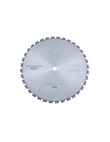 Hoja de sierra power cut wood - classic, 500x3,8/2,8x30 D36 DT 15° (628649000)