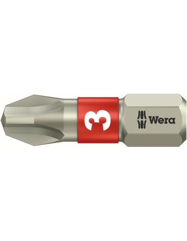 Punta inoxidable 1/4 DIN3126C6,3 PH3x25mm Wera
