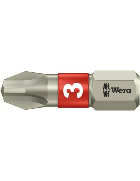 Punta inoxidable 1/4 DIN3126C6,3 PH3x25mm Wera