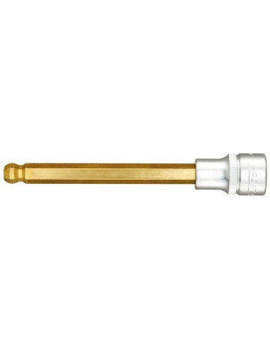 Punta para destornillador1/2 hembra hex con cabeza esférica 12x140mm HAZET