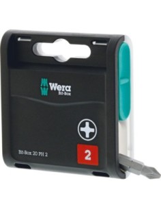 Caja puntas 20H 20 u puntas PH2x25mm Wera