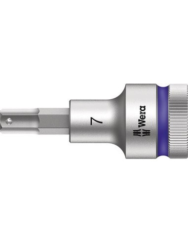Punta para destornillador1/2 hembra hex con función retención 7x60mm Wera