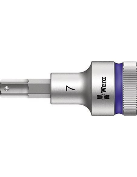 Punta para destornillador1/2 hembra hex con función retención 7x60mm Wera