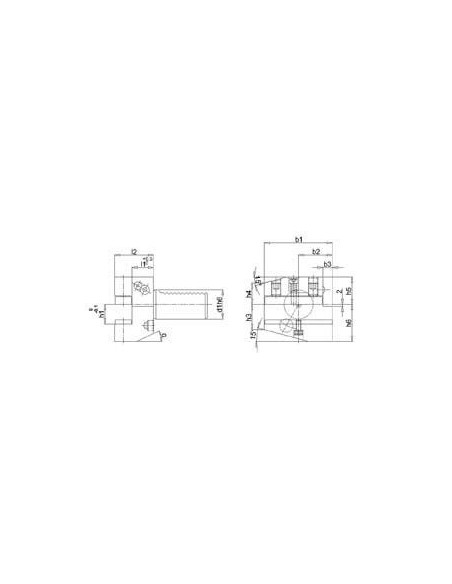 Portaherramientas VDI DIN69880 B1A-30x20x40
