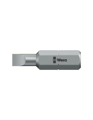 Punta dureza tenaz 1/4 DIN3126C6,3 plano 3x0,5x25mm Wera