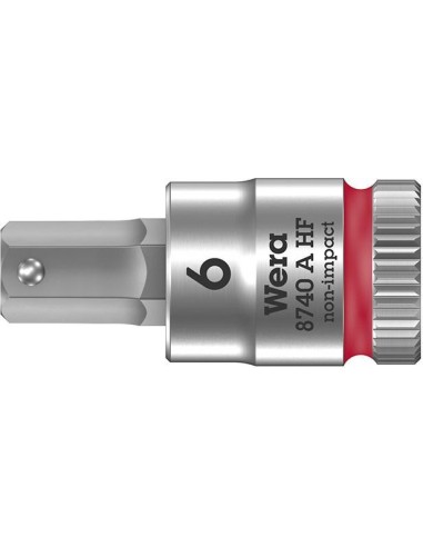 Punta para destornillador1/4 hembra hex con función retención 6x28mm Wera