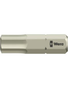 Punta inoxidable 1/4 DIN3126C6,3 hembra hex 6x25mm Wera